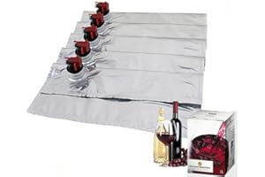 DAZZLEEX Lot de 5 distributeurs de vin rouge pour boîte de 5 l