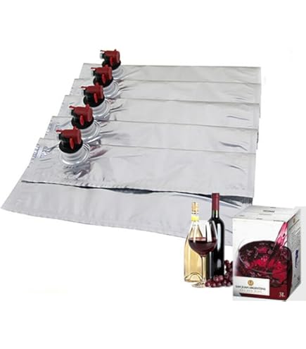 Sacca Vino In Bag In Box - Kit 15 Pezzi Da 3 Litri | Scatola Gialla | Made In Italy | Per Cantine E Enoteche - Foto 5