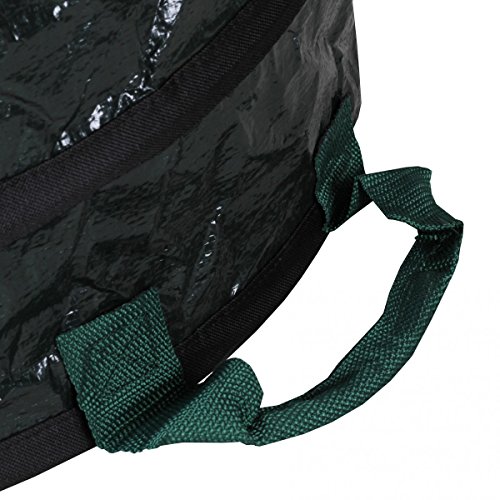 3x VAVIDA Pop Up Gartensack Laubsack Rasensack Gartenabfallsack Abfallsack 160L - 6