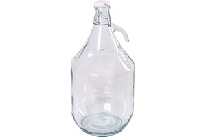 MIKONI 5L Bügelflaschen Gärballon Glasballon Weinballon Bügelverschluss Flasche Weinflasche (1 Stück)