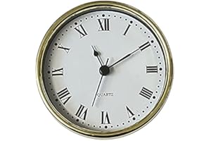 DANS CLOCK SHOP New Quartz Replacement Gold Bezel Clock Inserts Roman Numbers Rubber Fit WF -188 (100mm Insert - 93.5mm Hole)