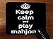Produktbild Keep Calm and Play Mahjong Tonart Jong Desktop Office Silikon Maus Pad von Debbie 's Designs