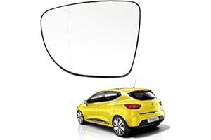 Ruolin Vetro Specchietto Retrovisore Sinistro, Vetro Specchio Retrovisore Esterno Auto Compatibile con Renault Clio 4 Captur Zoe 2013-2020