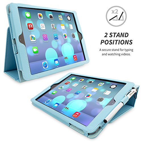 iPad Air Hülle & Neues iPad (2017) 9.7 Zoll Hülle (Hellblau), Snugg™ – Smart Case mit lebenslanger Garantie + Sleep / Wake Funktion für iPad Air (2013) und iPad (2017)