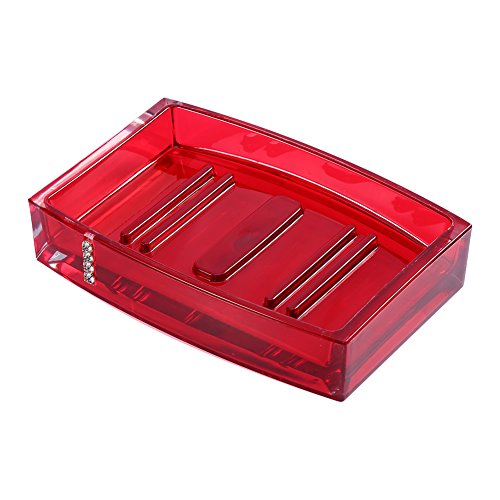 Yosoo Badezimmer Set 5 Pro Satz Minimalistische Haushaltsartikel & Super Super (rot) - 4