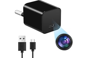 SZNFH Cámara espía, HD 1080P Mini cámara de vigilancia Oculta, cámara niñera, detección de Movimiento para el hogar, Oficina, supermercado, almacén de vigilancia de Seguridad, sin función Wi-Fi