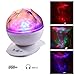 Produktbild Upxiang LED Farbwechsel Nachtlicht-Lampe mit Projektion, 8 Beleuchtungsprojektionsmodi und 45 Grad einstellbar Soothing Aurora LED Night Light Color Diamond Sound Northern Lights Projector (Weiß)