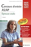 Concours d'entrée AS/AP : Epreuve orale