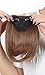8 Inches Light Brown One Piece Straight Bang Clip in on Bangs Fringe Hair Extension Extensions Fashion Womens Girls Choice