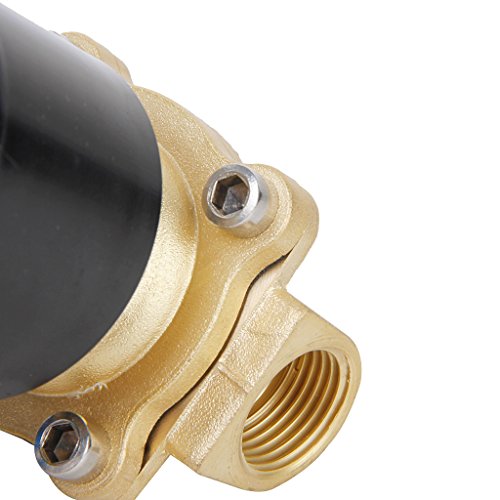 24VDC 1/2″ Messing Elektro Magnetventil Ventil Wasser Luft Brennstoffe Gas Normal geschlossen Neu - 3