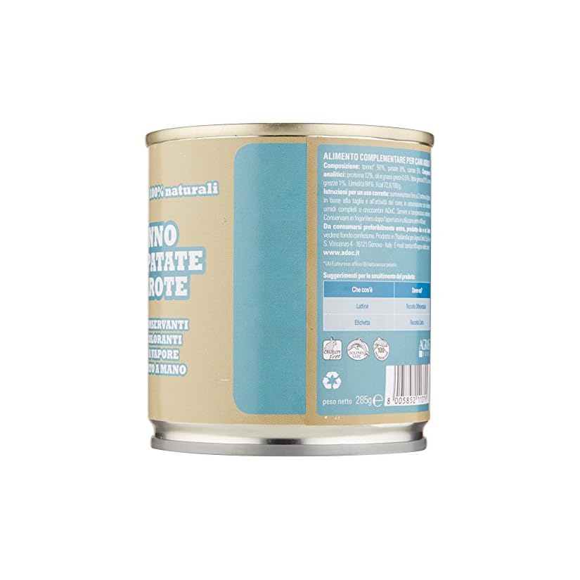 Adoc - Cibo Umido per Cani Adulti con Ingredienti Naturali ...