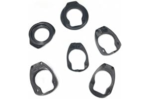 Hopbucan Strada, distanziatore manubrio speciale rondella 28,6 mm, forcella sterzo, distanziatore per manubrio integrato aerodinamico parti della bicicletta, Nero, 5 mm