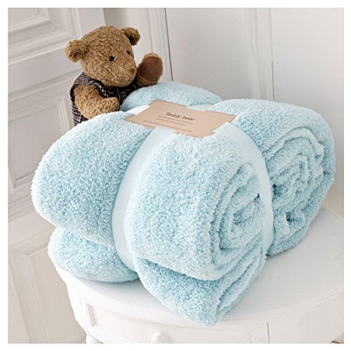Gaveno Cavailia Comfy Teddy Throw, Polyester, Duck Egg, King ( 200 x 240 cm ) Gaveno Cavailia Comfy Teddy Throw, Polyester, Duck Egg, King ( 200 x 240 cm )