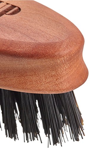 Premium Bartbürste / Haarbürste | Wohltuende Bartpflege durch abgestufte Wildschweinborsten | Anregung der Durchblutung / Bartwuchs | leichtes Bart-Styling | natürlicher Glanz | Befreiung von Hautpartikeln / Rückständen, kein Juckreiz | Gleichmäßiges Auftragen von Bartöl | Made in Germany | Gratis E-Book - 5