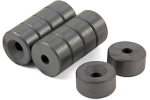 FIRST4MAGNETS Aimant de Ferrite Pour Les Arts, L'Artisanat, la Science et Le Bricolage - 20mm dia x 10mm D'Épaisseur x 5,2mm C