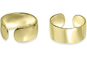 Sterling Silver Polished Small Non Piercing Helix Cartilage Clip On Ear Cuff for Men Women