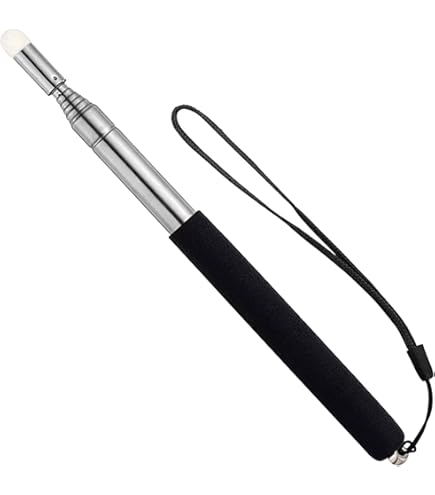 Puntatore Telescopico Per Insegnanti - Estendibile 68 Cm, Acciaio Inox, Nero - Foto 12