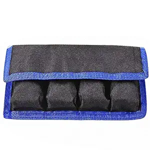 SHOPEE DSLR Battery Case Holder Storage Bag ( 4 Pocket ) for AA/AAA Battery and compatible with for Canon LP-E6 LP-E8 LP-E10 LP-E12 Battery, for Nikon EN-EL14 EN-EL15 Battery, for Sony NP-FW50 NP-F550 NP-FM500H Battery