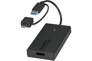 Plugable USB to DisplayPort Adapter. Connect one or more to any Mac or Windows System to add extra displays up to 1920x1080 60hz. USB C and A