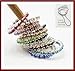 12pcs (12 Colors) Elastic Crystal Toe Ring Mixed Color Wholesale Lot Body Jewelry Pack