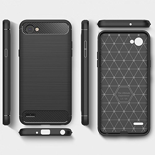 LG Q6 HÃ¼lle HandyhÃ¼lle von NALIA, Ultra Slim Silikon Case Cover, DÃ¼nne Crystal Phone SchutzhÃ¼lle, StoÃŸfeste Etui Handy-Tasche Back-Cover Bumper, TPU GummihÃ¼lle fÃ¼r LG Q-6 Smartphone - Schwarz
