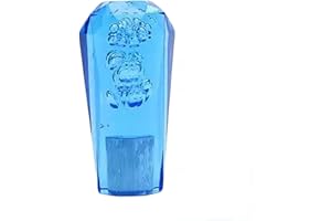 Torcarvh Gear Knob Crystal Diamond Automatic Gear Knob Car Luminous Modified Bollard Head Suitable for Most Automatic Manual Vehicles (Blue, 10 cm)