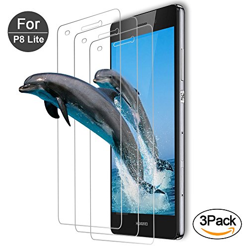 3Unidades Protector de pantalla Huawei P8 Lite Vanzon   Cristal Vidrio Templado Premium Para Huawei P8 Lite