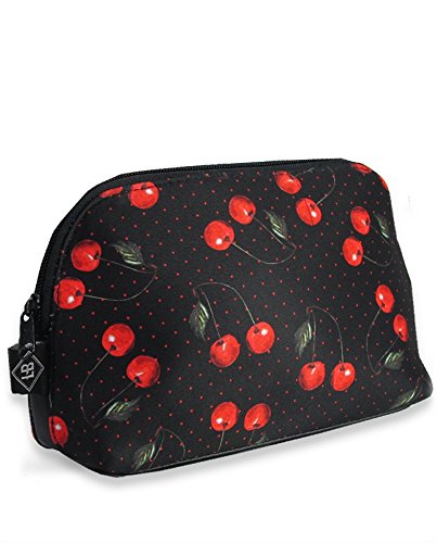 Preisvergleich Produktbild Liquor Brand - Kosmetiktasche - Cherries (Schwarz)