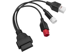 Alchiauto 3 Pin 4 Pin 6 Pin OBD2 Adapter 3Pin 4Pin 6Pin obd obd ii Cable motorrad obd2 For Yamaha Euro6 Motorcycle For Honda Yamaha X- MAX T Racer, Compatible For Euro5 Guzzi Kawasaki Motorbike motor