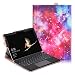 Produktbild Microsoft Surface Go Hülle - PU Lederhülle Schutzhülle Cover Tasche mit Stylus-Halterung für Microsoft Surface Go 25 cm (10 Zoll) 2-in-1 Tablet, Milchstraße (Tastatur und Bleistift Nicht Enthalten)