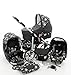 Milk Rock Baby Rock Baby Pram & Pushchair Travel System (car seat & adapter, raincover, mosquito net, swivel wheels) 03 graphite & skull