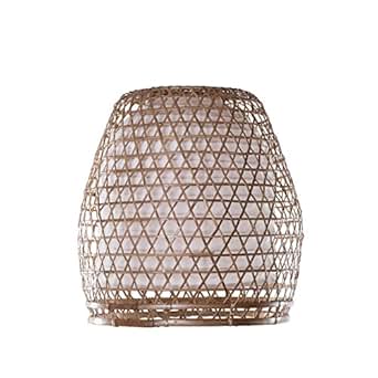 Lampenschirm Bambus Basket S, Bambuslampen aus Bali, handgemachte