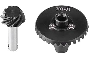 Dilwe Fernsteuerungsauto-Edelstahl-Kegelradgetriebe stellte 30T / 8T für axiales Auto-Teil-Zubehör AR44 RC EIN