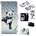 Produktbild Nadoli Wallet Handyhülle für Nokia 3.1,Kreative 3D Panda Muster Taljereep Ständer Flip Ledertasche Brieftasche Schutzhülle Etui für Nokia 3.1