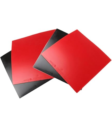 Revêtement De Raquette De Ping-pong En Caoutchouc Inversé - Noir/rouge, Contrôle 14/15, Vitesse 15, épaisseur Max Pour Jeu Près De La Table