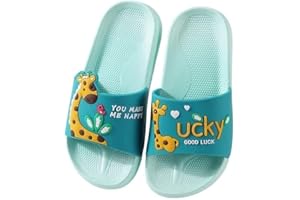 PERMANI Flip-Flops für Kinder mit Giraffenmotiv - Bequeme Flip-Flops aus Schaumstoff für Haus, Garten und Schwimmbad - Badelatschen für Jungen und Mädchen