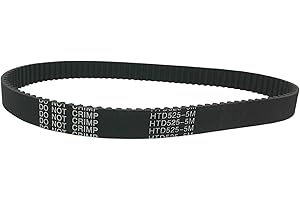 Geeyu Cinture di temporizzazione a Circuito Chiuso 525-5m-20, Larghezza 9/20 / 25mm, Cintura HTD, Lunghezza 525, Cinture di Gomma sincrona, 105 Denti, per 5m Timing PULY Parti di Ricambio