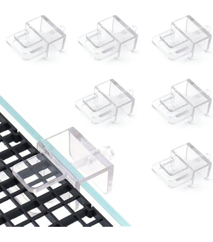 Coperchio Acquario Clip Per Vokowin - 12 Pezzi In Acrilico Trasparente, Per Vetro Da 5mm Coperchio Per Acquario