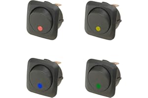 ESUPPORT E Support™ przełącznik kołyskowy LED, 4 x 12 V, 25 A, 25 A, 25 mm, 25 mm