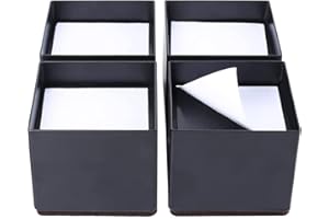 Ezprotekt 2 Zoll Möbelerhöhung aus Karbonstahl, 3.15 Zoll im Durchmesser, Selbstklebende Möbelerhöhung Fügt 2" Höhe zu Betten, Sofas Schränken, Unterstützt 50.000 lbs, Quadrat Schwarz