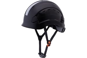 UNINOVA Elmetto Antinfortunistica Ventilato E Regolabile, Casco Da Lavoro Casco Di Protezione Casco Per Cantiere Con Euroslot Laterali Per Dispositivi Di Protezione Dell´Udito A Cuffia