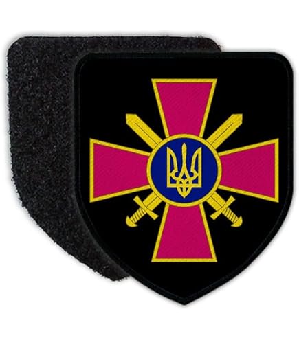 I Stand With Ukraine Flag Patch – Embroidered Iron-On Applique By Hungry Bear Designs