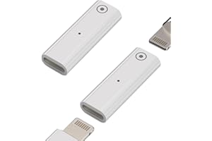 ZOYUZAN Lightning Female to Lightning Female Adapter(2Pack)Apple Pencil 1st Generation Charger Accessories Pen Charging Adapter Ipencil Charge Dongle Thunderbolt 4 Type C Connector for iPhone Cable Accessory