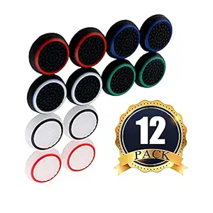 Sichumaria 6 Pairs/12 PCS Replacement Silicone Analog Controller Joystick Luminous Thumb Stick Grips Caps Cover for PS4 PS3 PS2 Xbox One/360 Game Controller