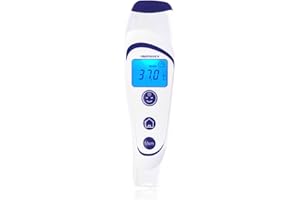 TECNIMED - VisioFocus 06400 - Termometro medicale infrarosso per la misurazione a distanza della temperatura - Proietta la temperatura sulla fronte - Per bambini e adulti - Made in Italy