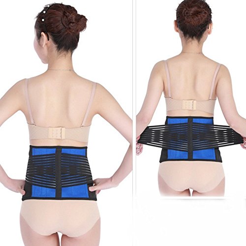 Back Support, EONANT Deluxe Neopren Double Pull Lendenwirbelstütze Lower Back Gürtel Brace für Back / Slipped Disc Schmerzlinderung (XXXL) - 4