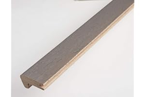 UNIVERSAL MOUDLINGS Solid Oak Stair Step Nosing for 15mm Engineered & Solid Floors T&G (Dark Grey)