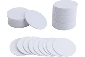 TIETOY 50 Pcs NFC Tags Ntag215 Blank NFC Cards, Round Programmable NFC Chip Writable Tag Compatible with Amiibo Tagmo NFC-Enabled Mobile Phones and Devices (25 MM / 1 Inch)