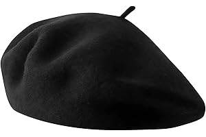 Makoto Nobu Chapeau Béret Français, Béret en Laine, Chapeau Décontracté des Années Unisexe, Style Vintage, pour l'extérieur, Casquette d' Artiste