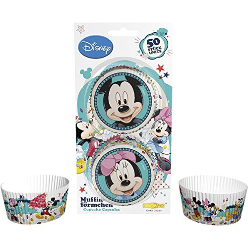 DEKOBACK 01-14-00783 Muffinförmchen Mickey und Minnie, 50 stück